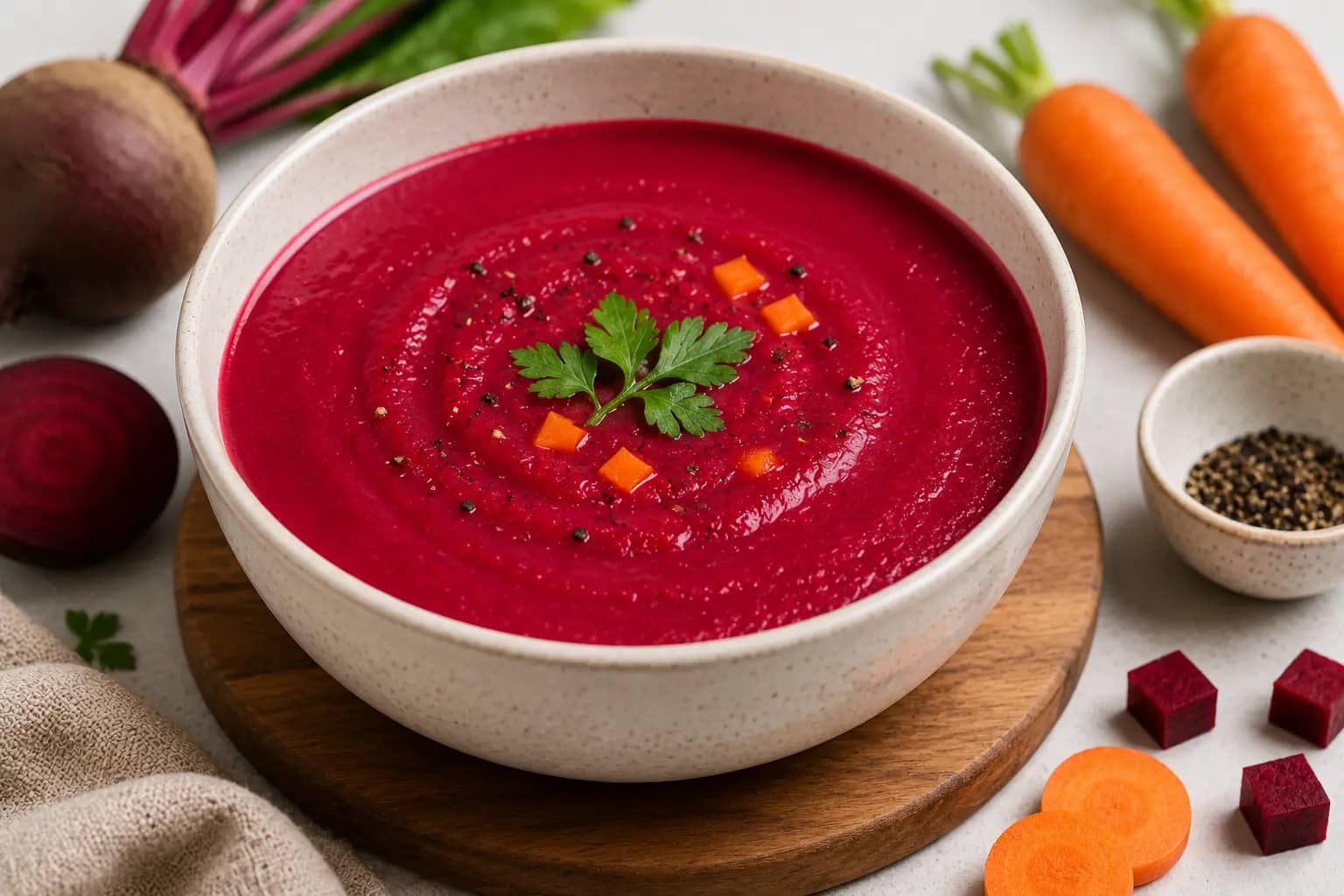 Iron-Rich Beetroot & Carrot Soup
