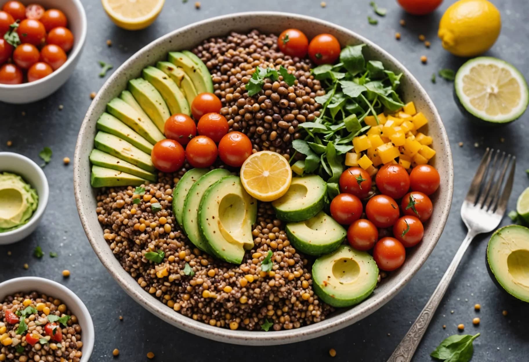 Lentil & Avocado Buddha Bowl