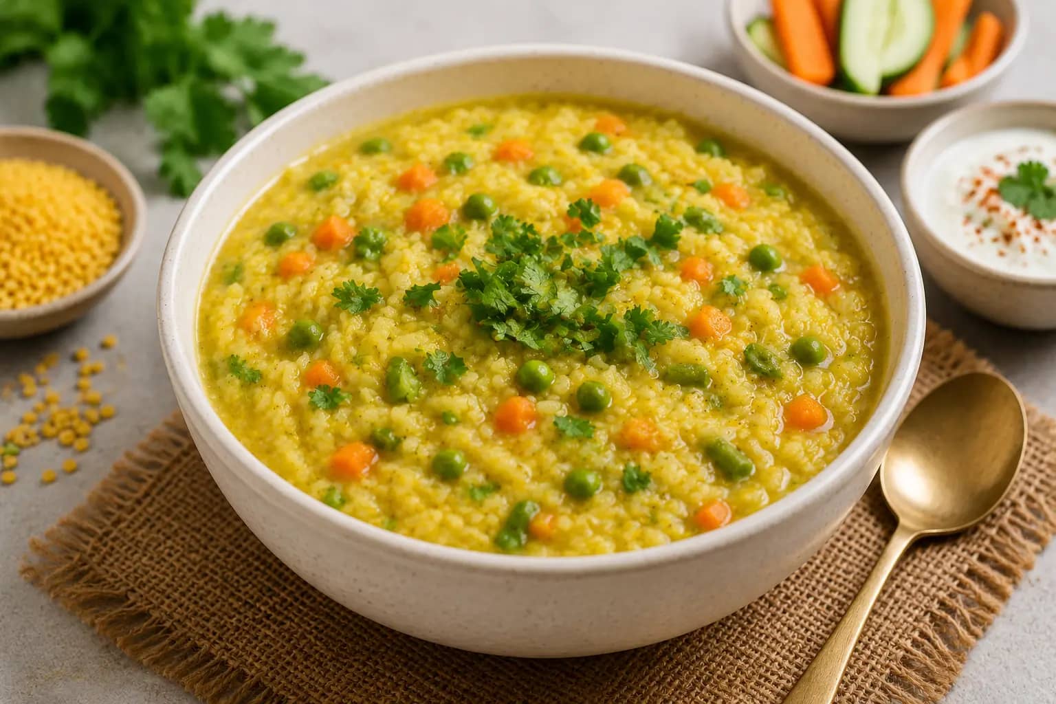 High-Protein Moong Dal Vegetable Khichdi