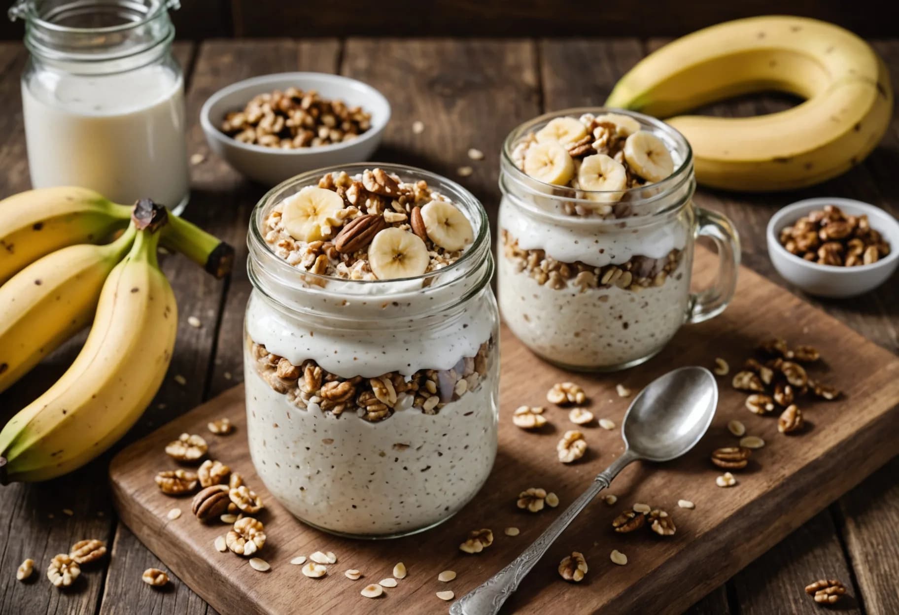Walnut & Flaxseed Overnight Oats