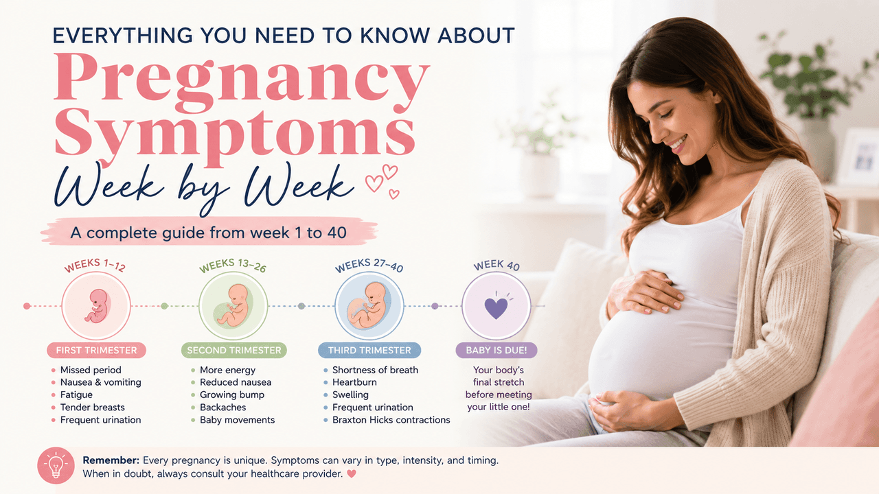 Pregnancy Symptoms Week by Week: Early Signs to Labor Preparation: A Complete Guide for Expecting Mothers