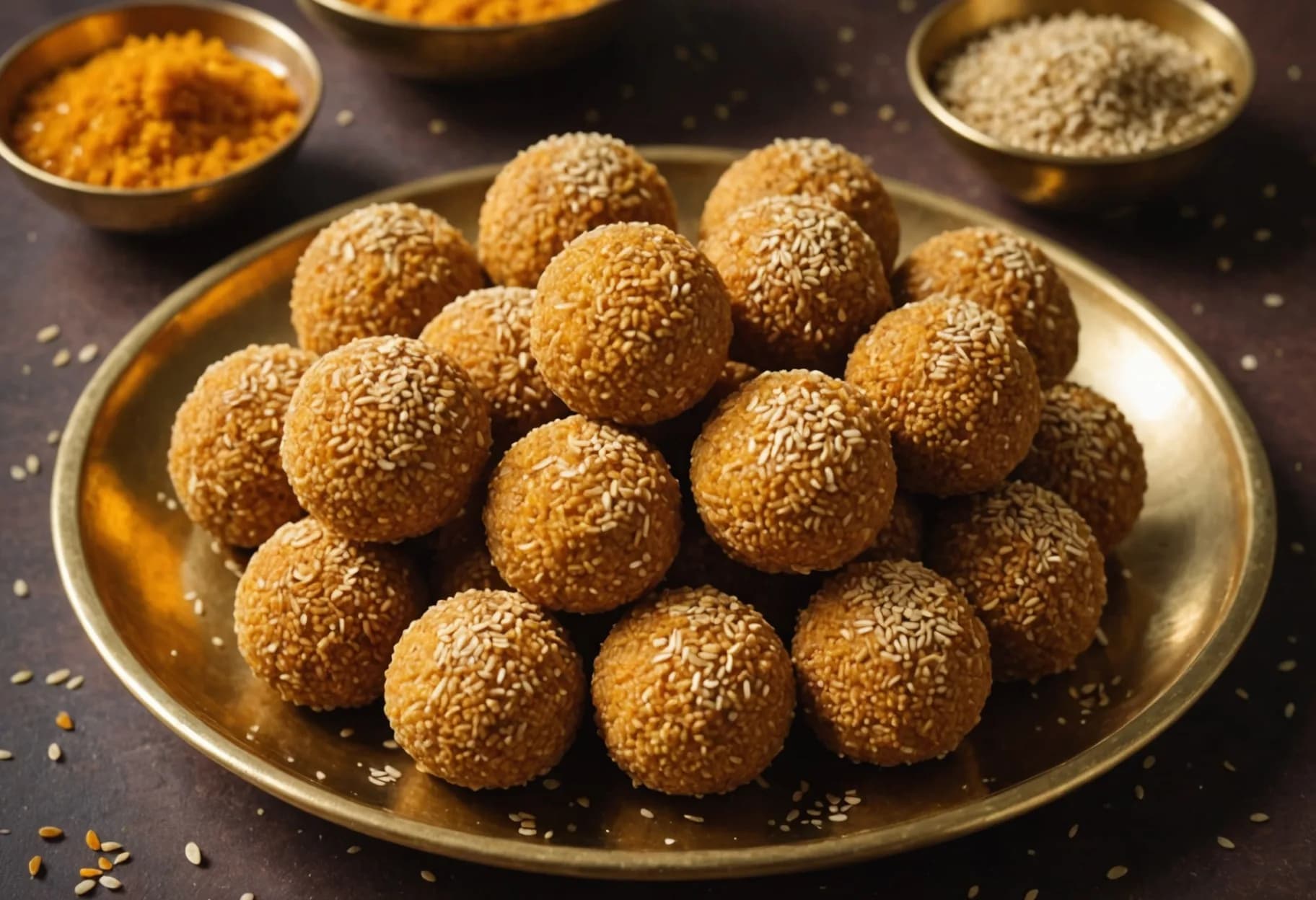Sesame & Jaggery Ladoo (Til Gud Ladoo)