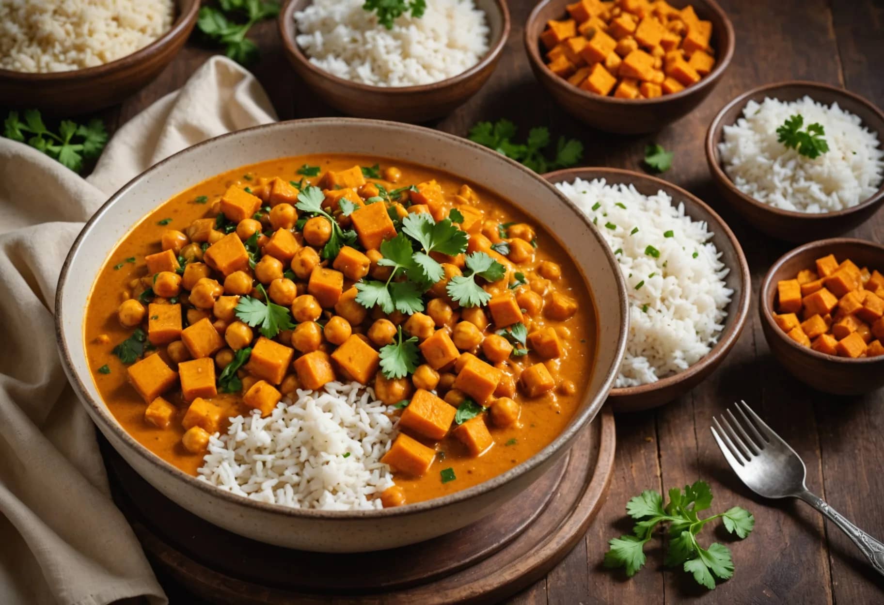 Chickpea & Sweet Potato Curry