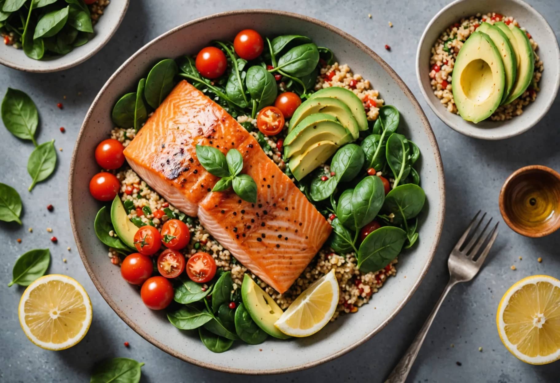 Omega-3 Salmon & Quinoa Bowl