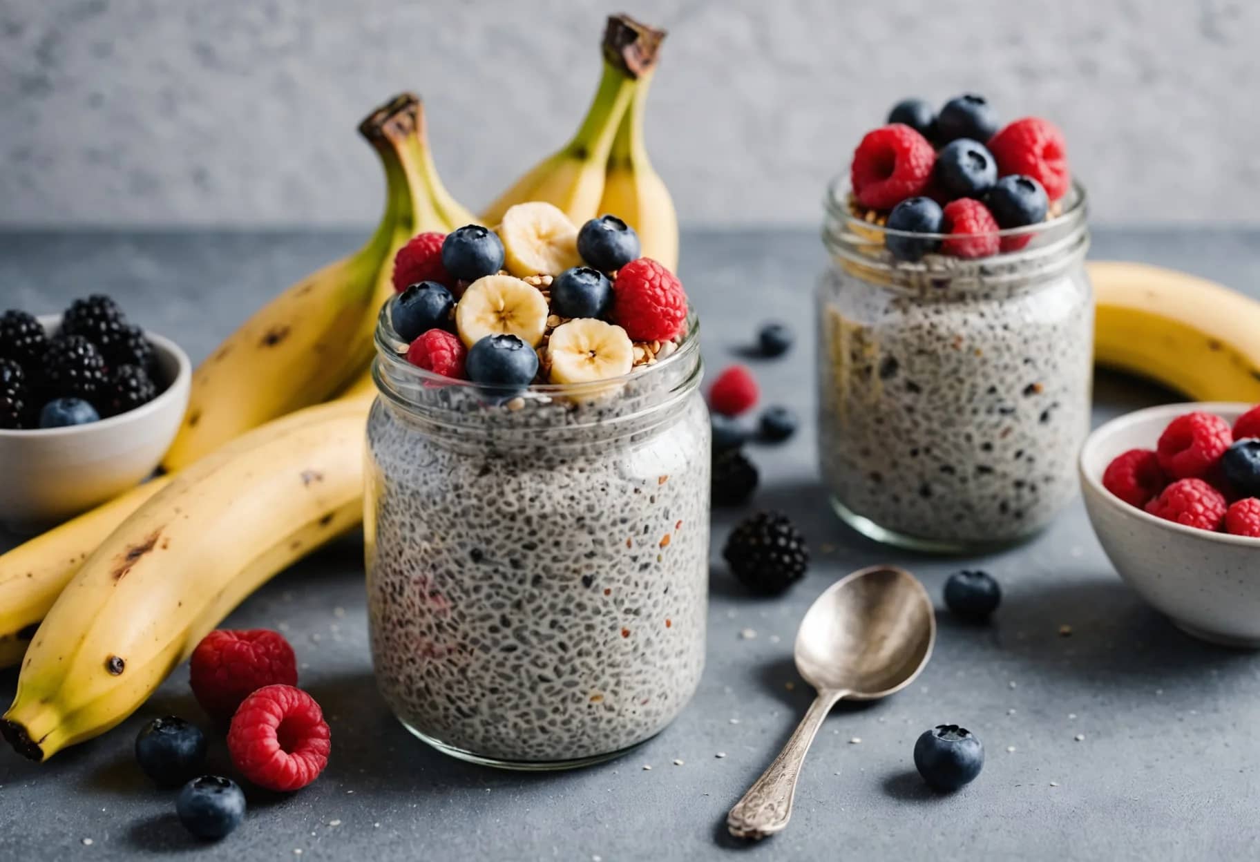 Overnight Chia & Oat Pudding