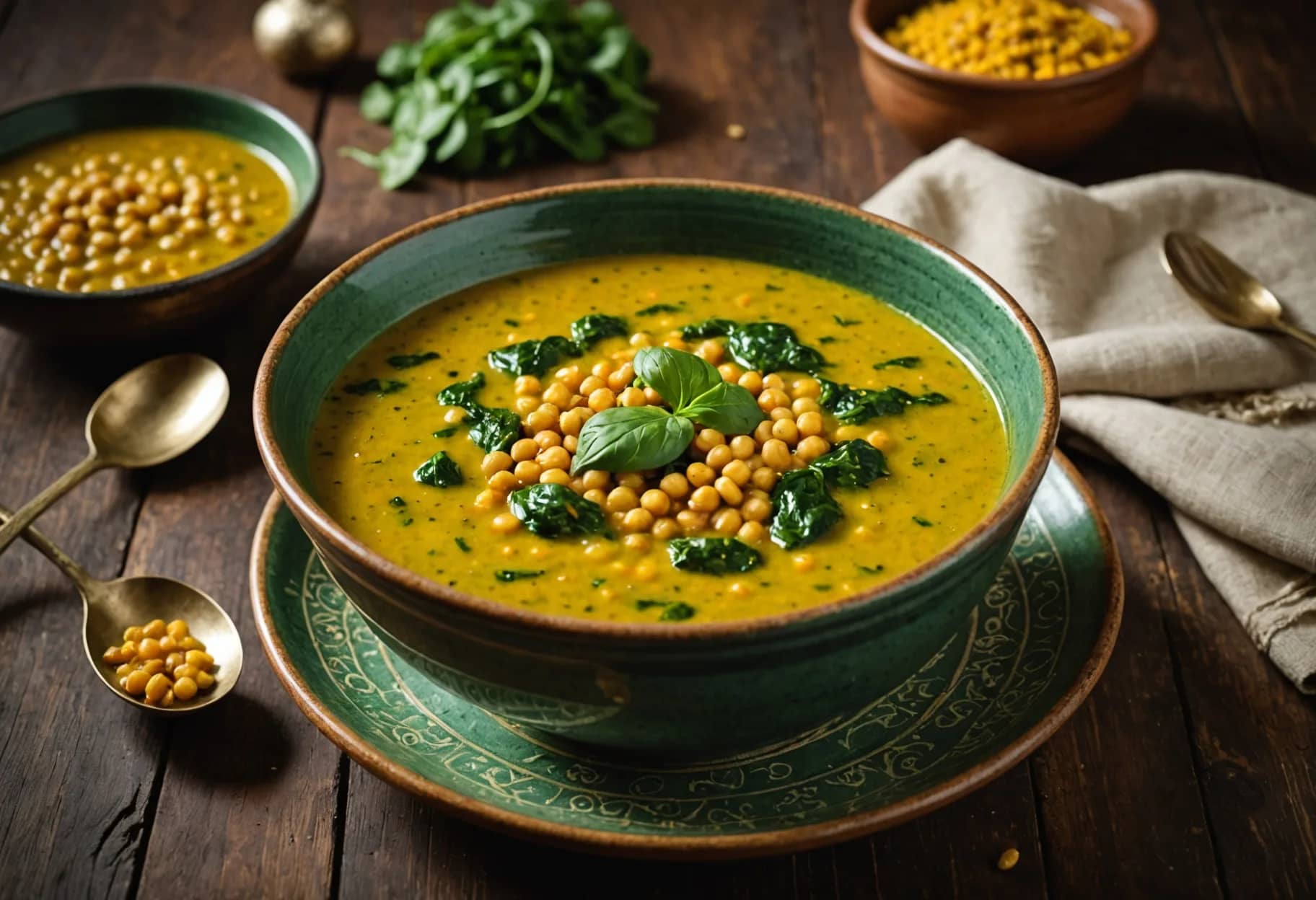 Spinach & Chana Dal Soup