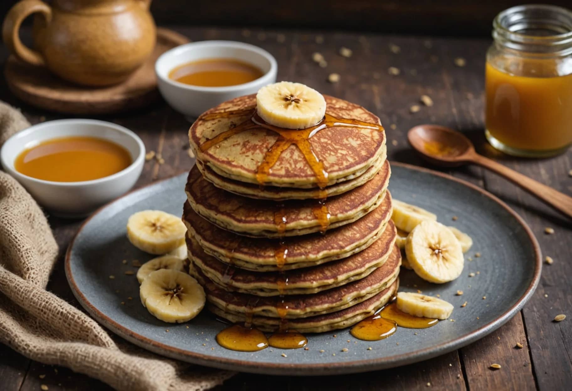 Ragi & Banana Pancakes