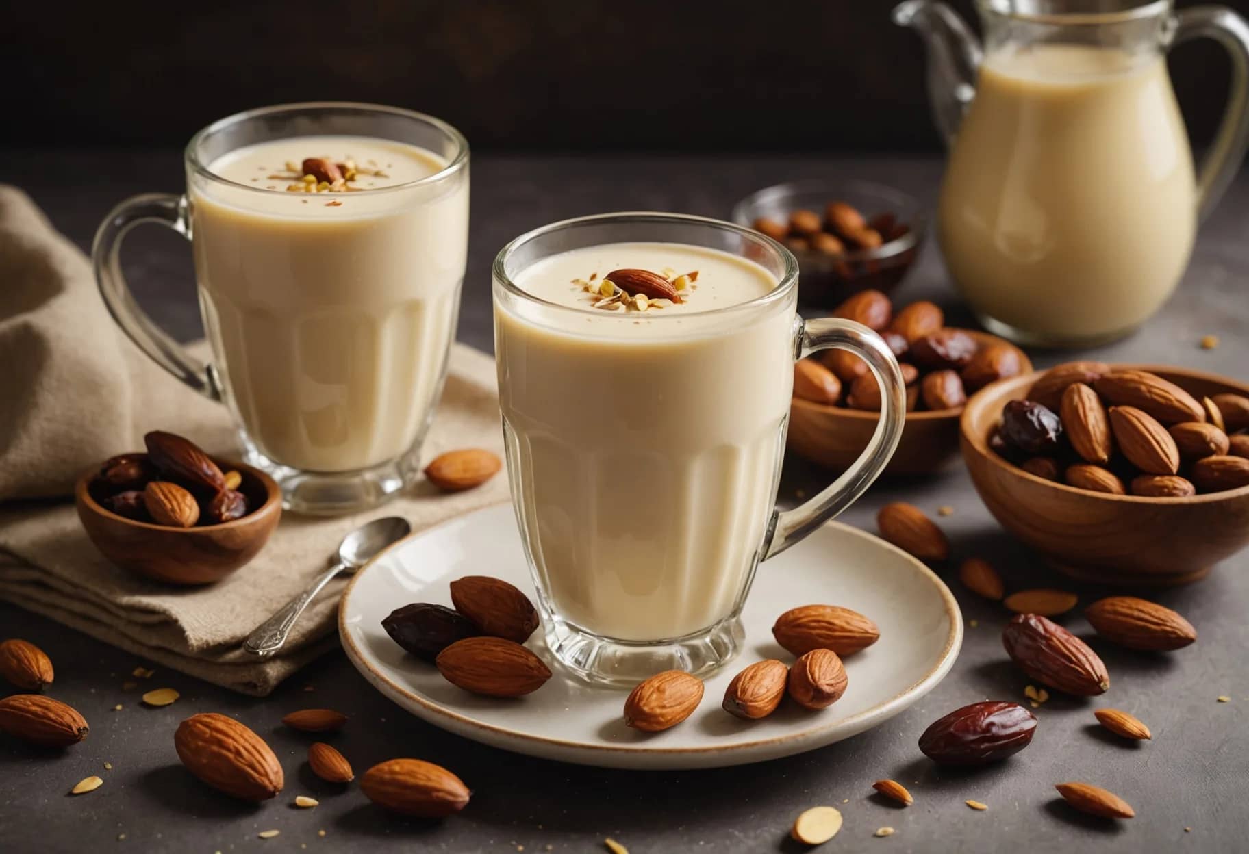Almond & Date Milk (Warm Lactation Drink)