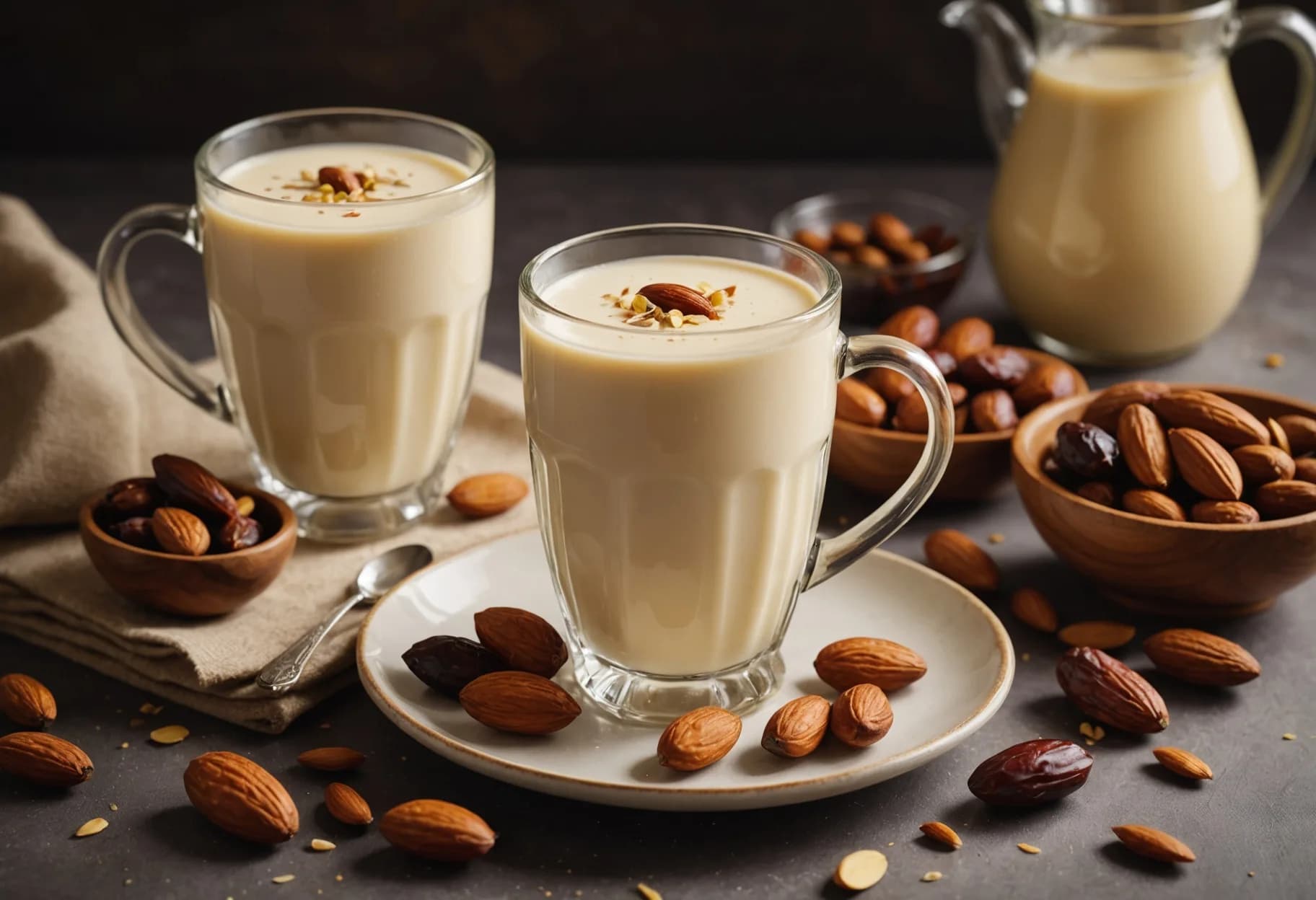 Almond & Date Milk (Warm Lactation Drink)